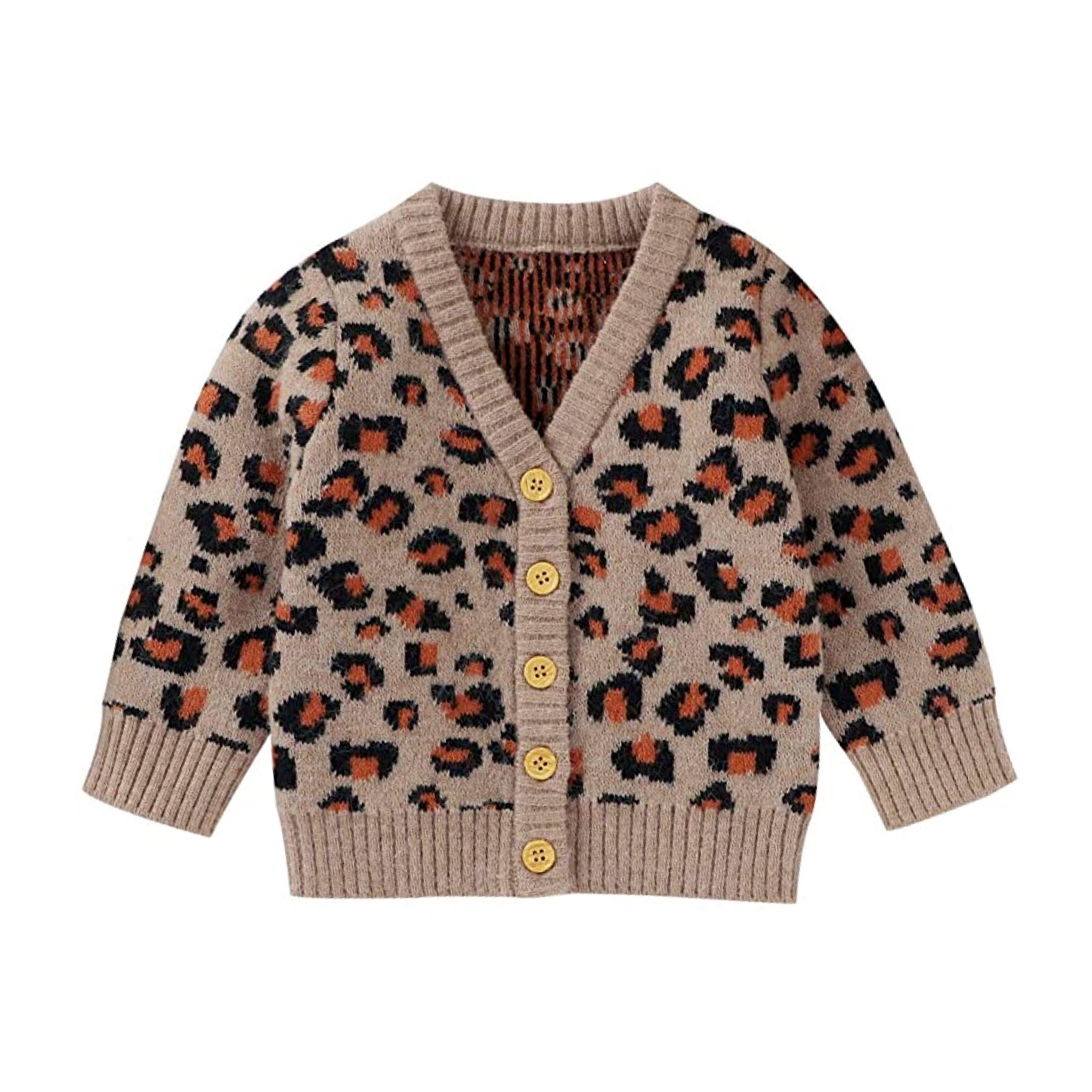 Baby Leopard Print Cardigan from Amazon