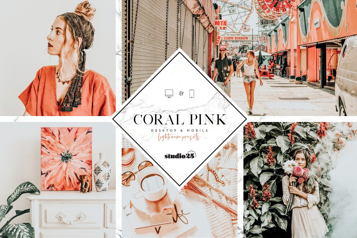 [Chia sẻ Preset Free] Coral Pink Lightroom Preset