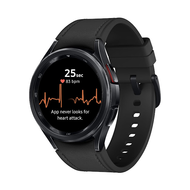 Samsung Galaxy Watch6 Classic LTE (43mm, Black, Compatible with Android only) | Introducing BP & ECG Features