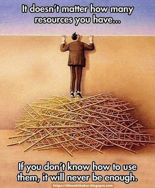 It doesn't matter how many resources you have