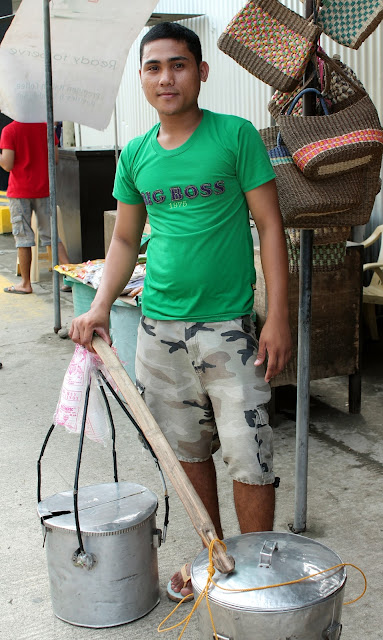 Walking by an airport in the Philippines