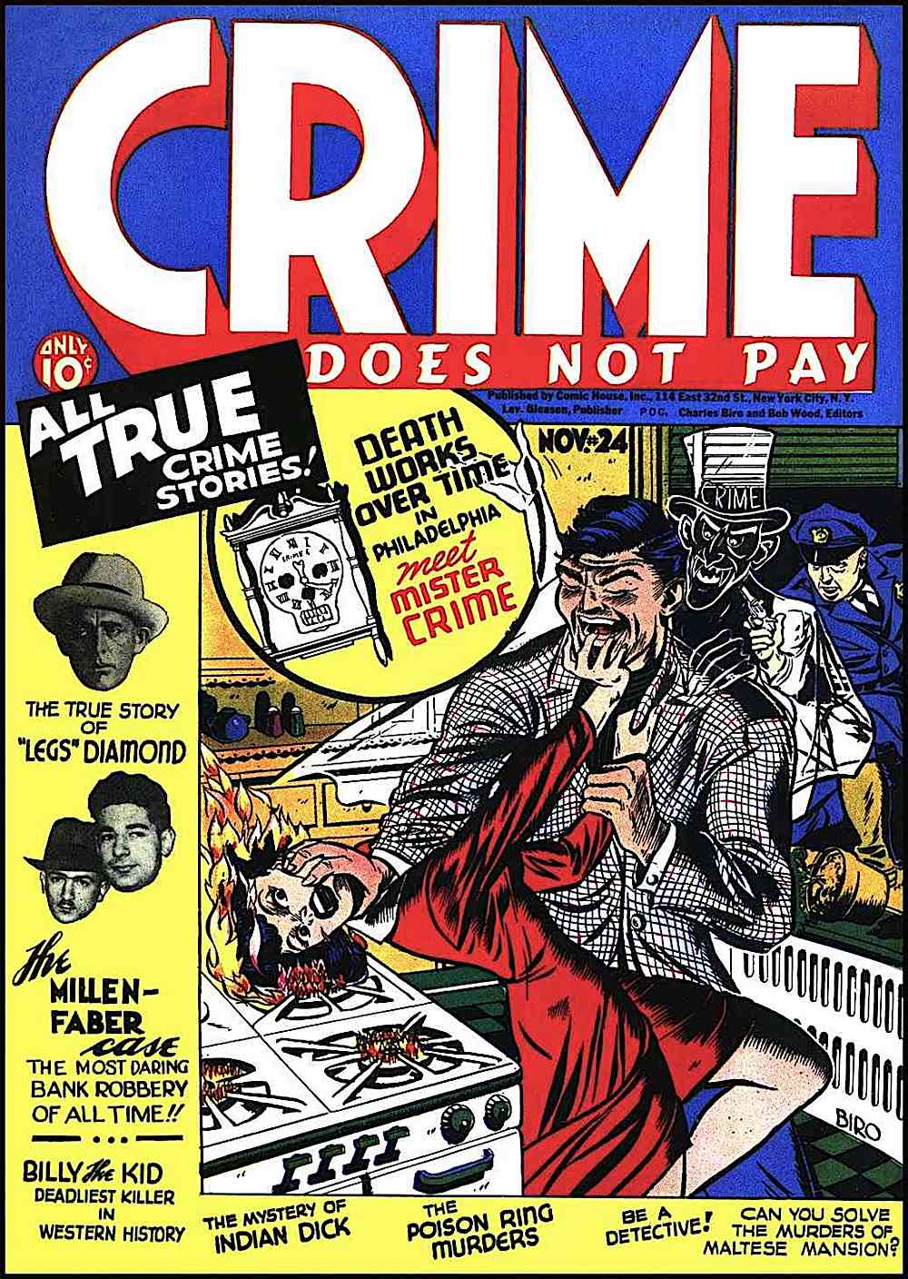 Charles Biro 1942 Crime Comics