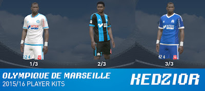 Olympique de Marseille Player Kits 15/16