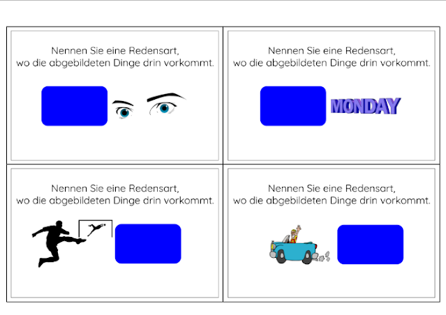 Die Ausarbeitung zum Ausdrucken: Würfelspiel: Redensarten Farben