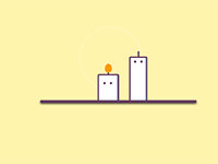 Candles (Pure CSS Animation)