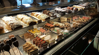 Patissere counter Inside the cafe Landtmann Vienna