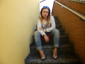 fashion blog, fashion blogger, purses in the kitchen, outfit post, felpa con scritta, stradivarius, zara, Excape, occhiali da sole camo, mini bag, orologio Millelire, Millelire, Forever 21, Levis, boyfriend jeans, 