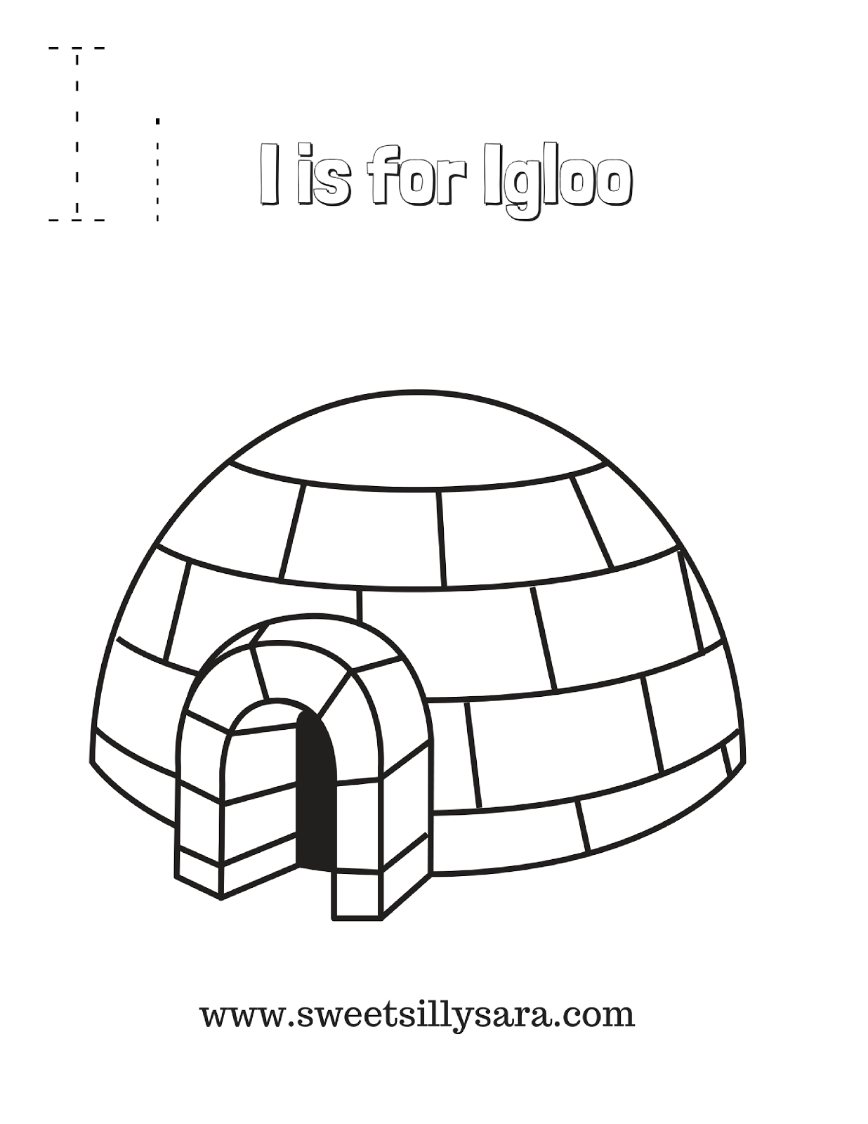 Download Crafting Reality with Sara: Print the I is for Igloo ...