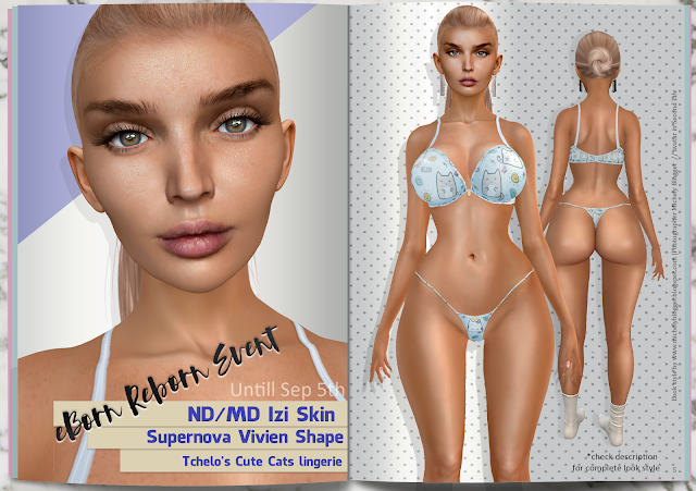 girl showing skin shape and lingerie in second life