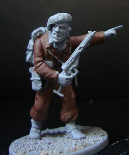 Painting World War 2 British uniform - base coat