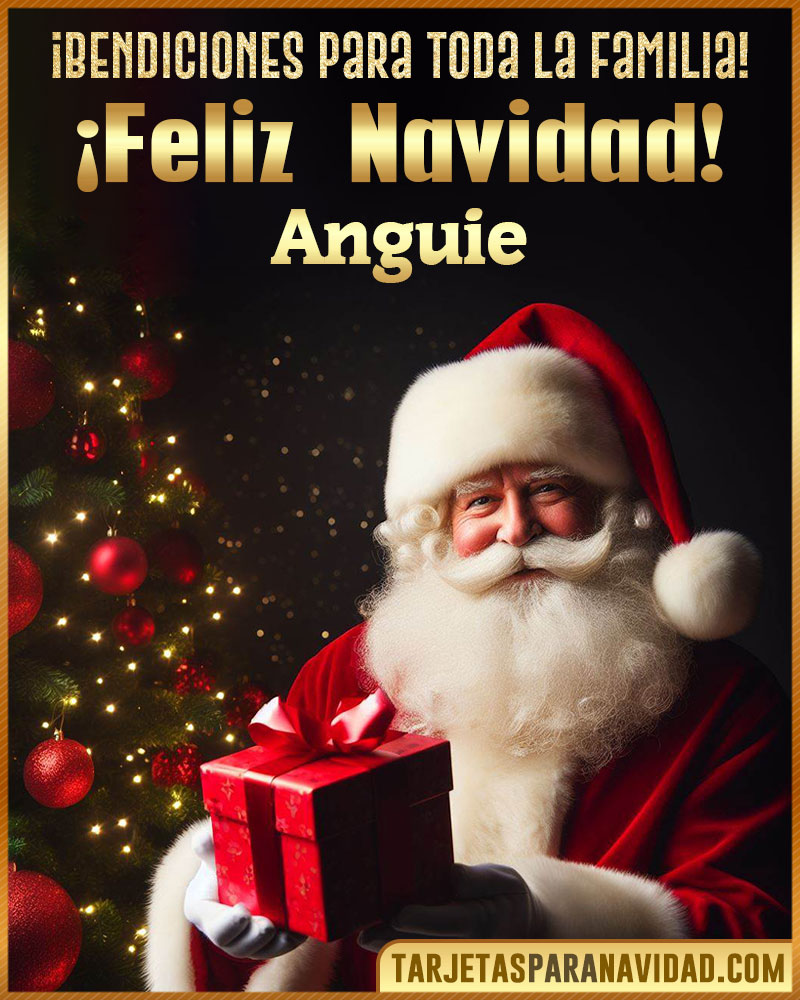 Tarjetas de Papá Noel para Anguie