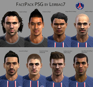 Facepack PSG PES 2013 by Leirbag7