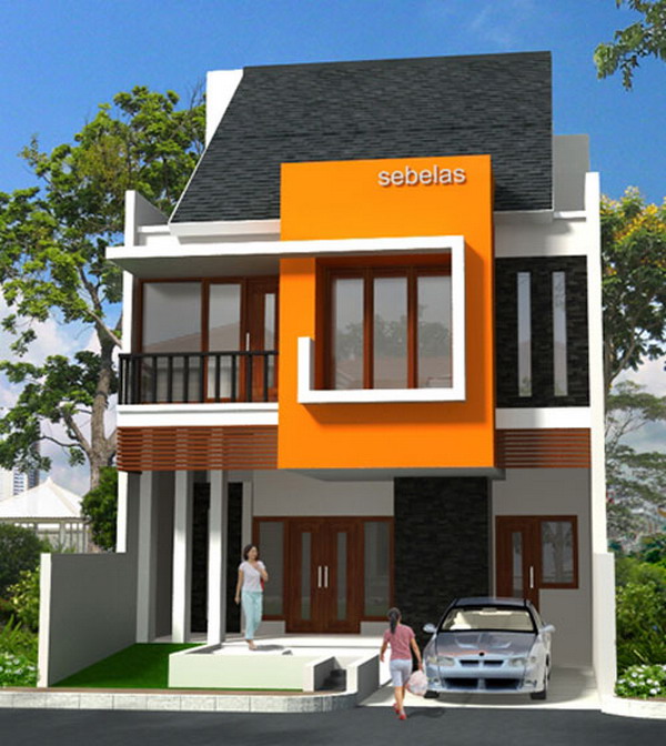 Mengagunkan Rumah Dua Lantai Modern