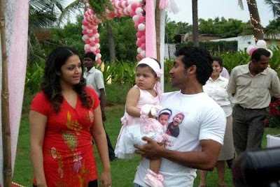Diya's first birthday, daughter of Surya and Jyotika