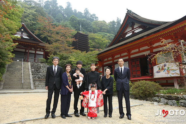 談山神社で七五三出張撮影