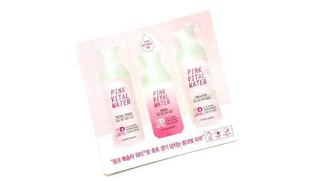 Etude House Pink Vital Water  Toner, serum, emulsion