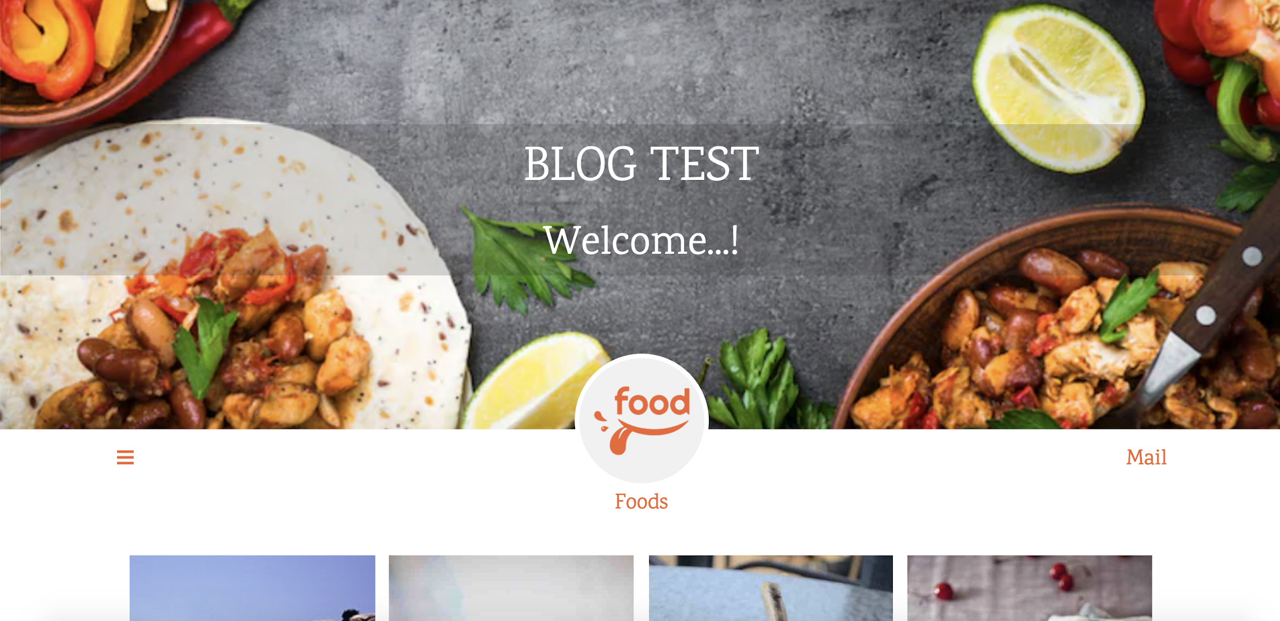 Foods template cho Blogger, Blogspot