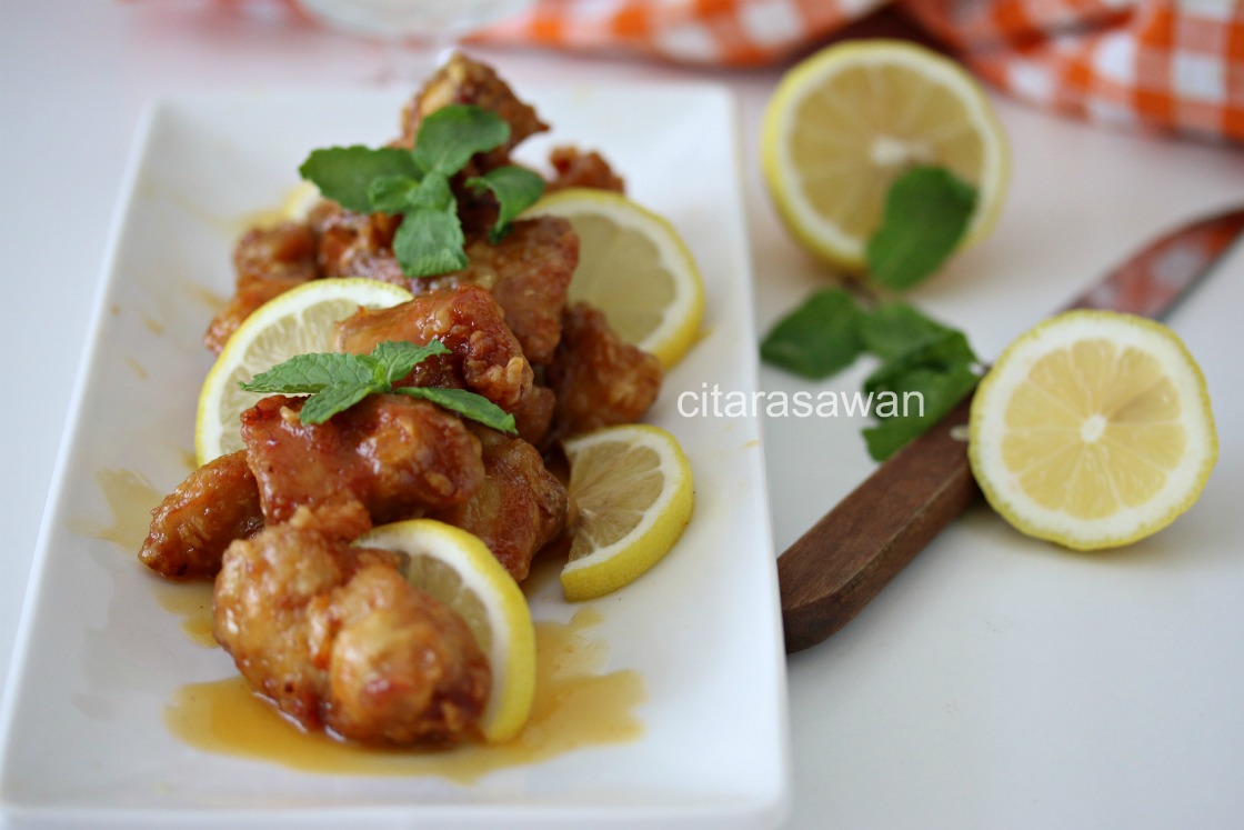 Ayam Lemon Madu / Honey Lemon Chicken ~ Resepi Terbaik