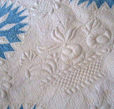 Detail Darst Family Quilt Elizabeth Ann Darst Circleville, Ohio 1840-1841