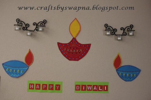 wall decoration ideas for diwali Diwali Decoration Ideas for Craft | 640 x 426