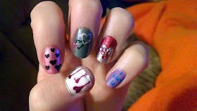 The Nail Diaries: Valentine's 2013 Medley Nail Design