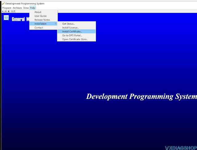 Install VXDIAG GM DPS IECS Certificate If Expires 2