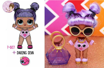Daring Diva L.O.L. Surprise doll with real purple hair
