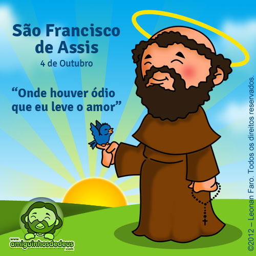 são francisco de assis desenho