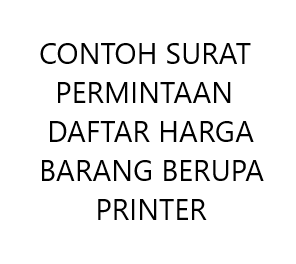 Barang Berupa Printer