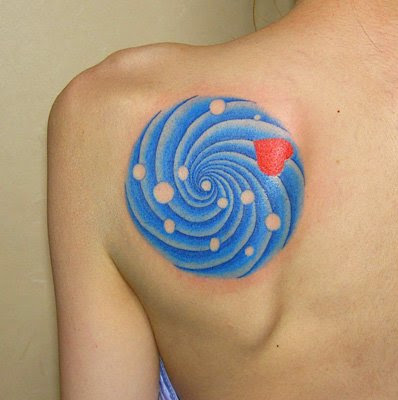 Back Spiral Tattoo. RANDOM TATTOO QUOTE: Quirky is sexy, like scars or 