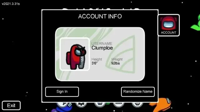 change random name in among us pc