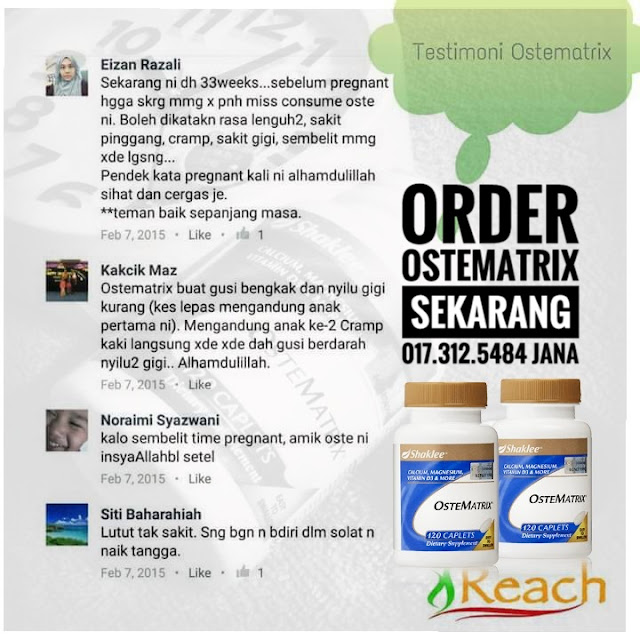 kebaikan ostematrix shaklee