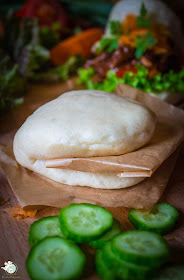 Bao Burger mit Hackfleisch