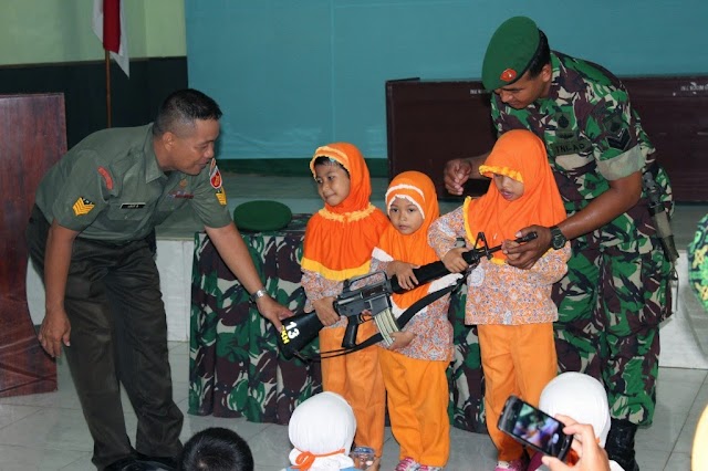 TK BA AISYIYAH MANDAN 1, 2 DAN TK RA GUPPI KEL MANDAN DATANG KODIM 0726/SUKOHARJO 