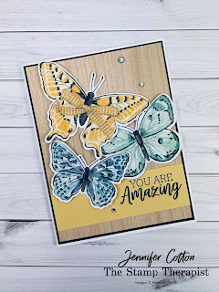 Butterfly Brilliance Bundle by Stampin' Up!.  Also uses the You Are Amazing stamp set.  #StampinUp #StampTherapist #ButterflyBrilliance