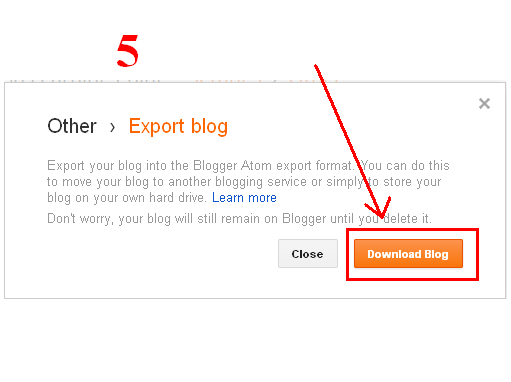 For Save all Post in your PC Directory Click on Download Blog box