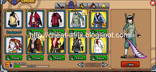 Cheat Open Clothing Ninja Saga