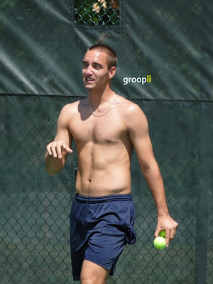 Viktor Troicki Shirtless in Cincinnati Open 2010