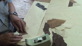 Woodworking Veneer inlay