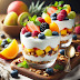 Healthy Recipe For Kids: Greek Yogurt Parfait with Tropical Fruits and Granola