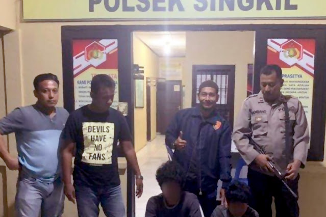 Polsek Singkil Berhasil Tangkap Dua Pelaku Pencurian di Rumah IRT di Selok Aceh