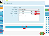 Cara Input Hari Libur Semeter 1 Di Data Kehadiran Guru