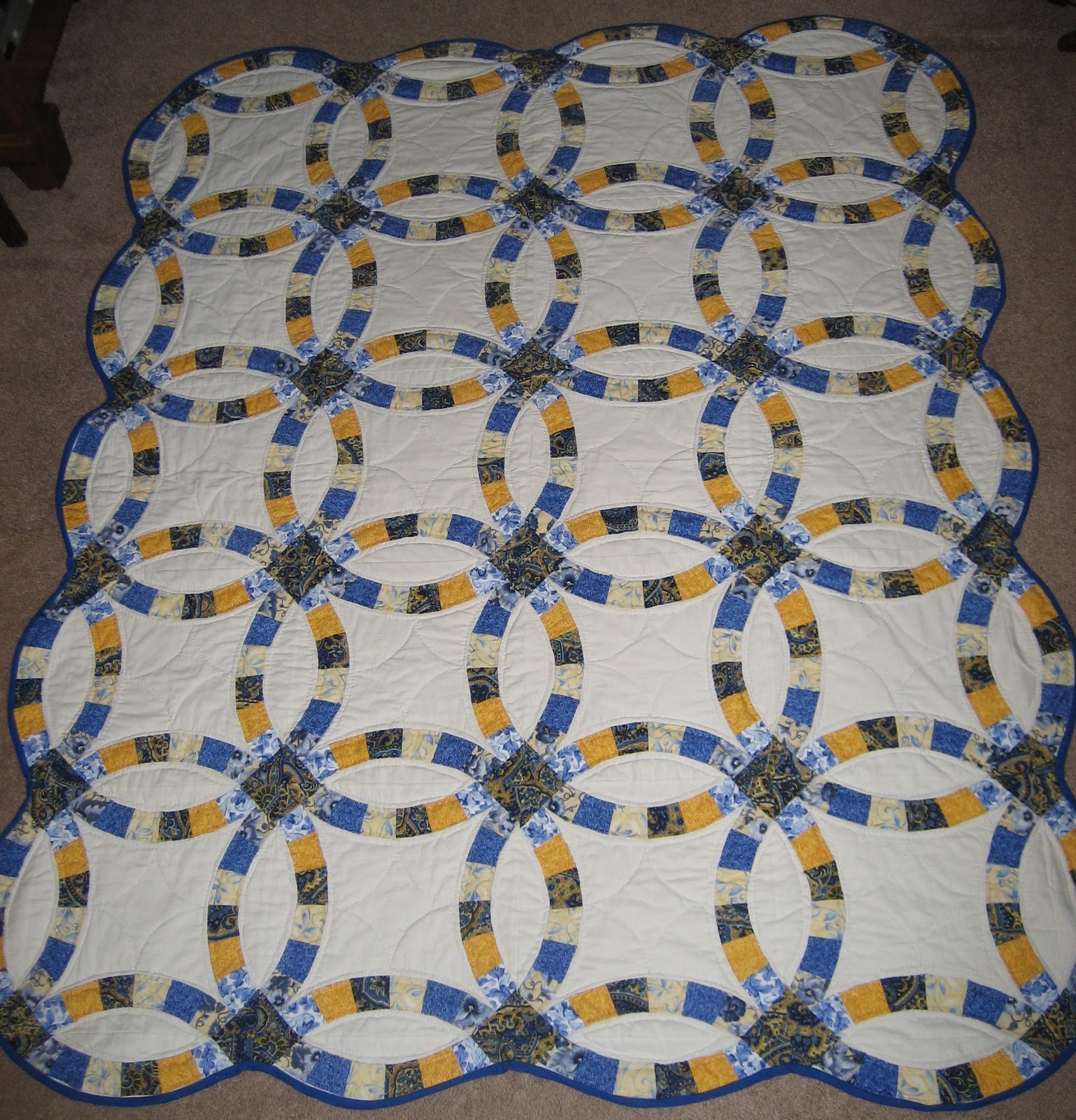 Double Wedding Ring Quilt