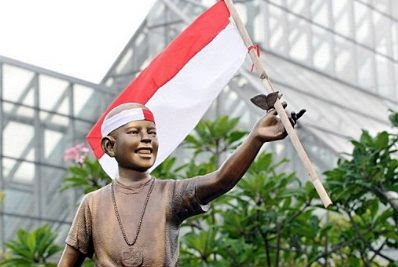 Obama statue in Indonesia