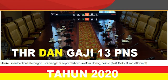 GAMBAR THR DAN GAJI  13 PNS 2020