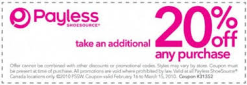Payless Shoesource Coupons 2015