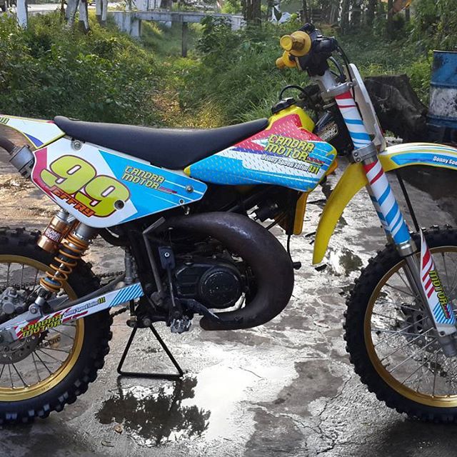 10 Gambar Modifikasi Motor Trail Gestrek Bebek Modif Fizr 