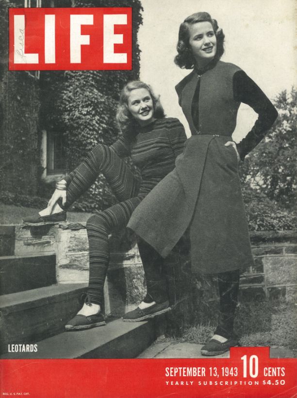 What We Wore Then: Claire McCardell's Leotards on the cover of Life  (September 1943)