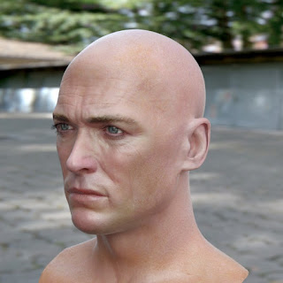 3d model Clint Eastwood head v2