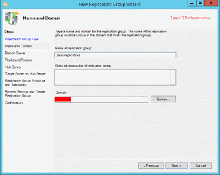 how to install and configure dfs replication on windows server